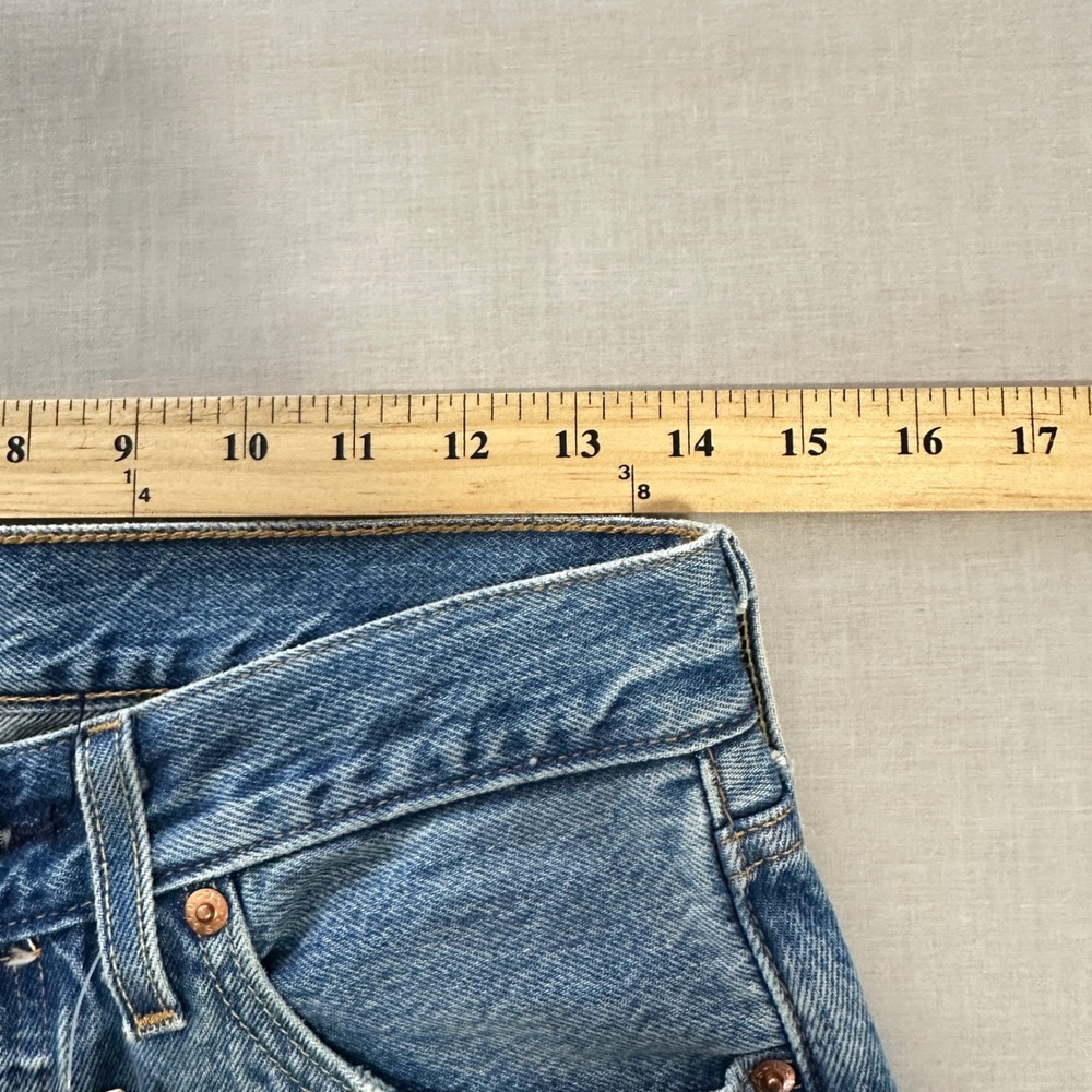 Levi's Men's 29x30 501 Original‎ Jeans Blue Distressed Ripped Straight NEW - Picture 11 of 12